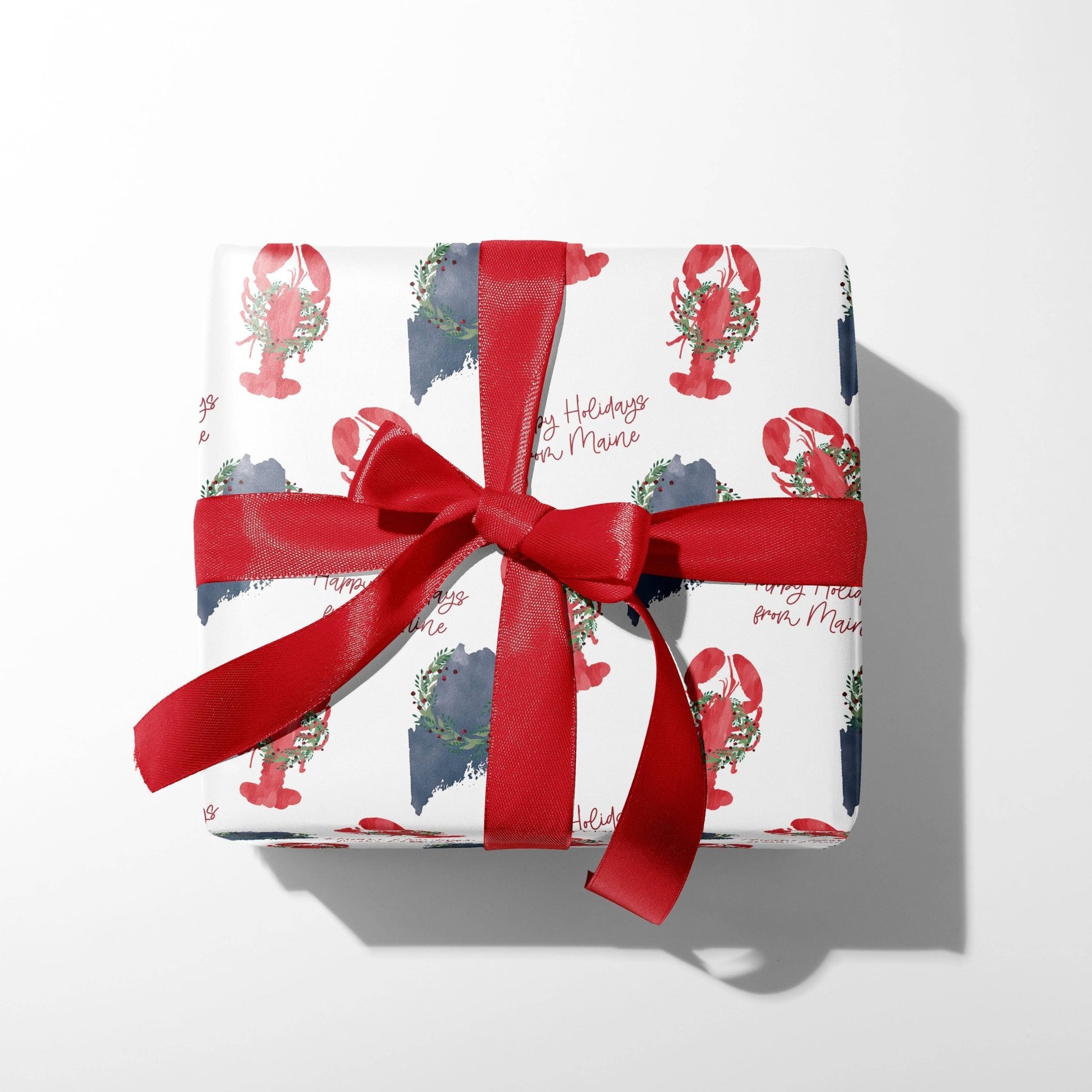 Maine Holiday Gift Wrap | Happy Holidays from Maine - kennedy and co