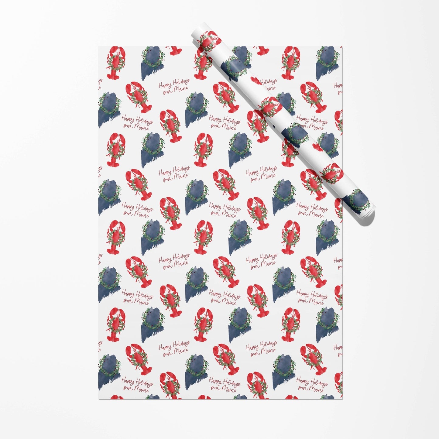 Maine Holiday Gift Wrap | Happy Holidays from Maine - kennedy and co