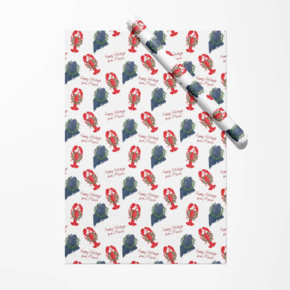 Maine Holiday Gift Wrap | Happy Holidays from Maine - kennedy and co