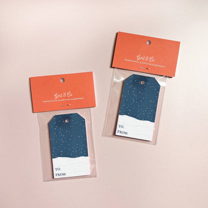 Whimsical Christmas Tree Holiday Gift Tags, Set of 8 - kennedy and co