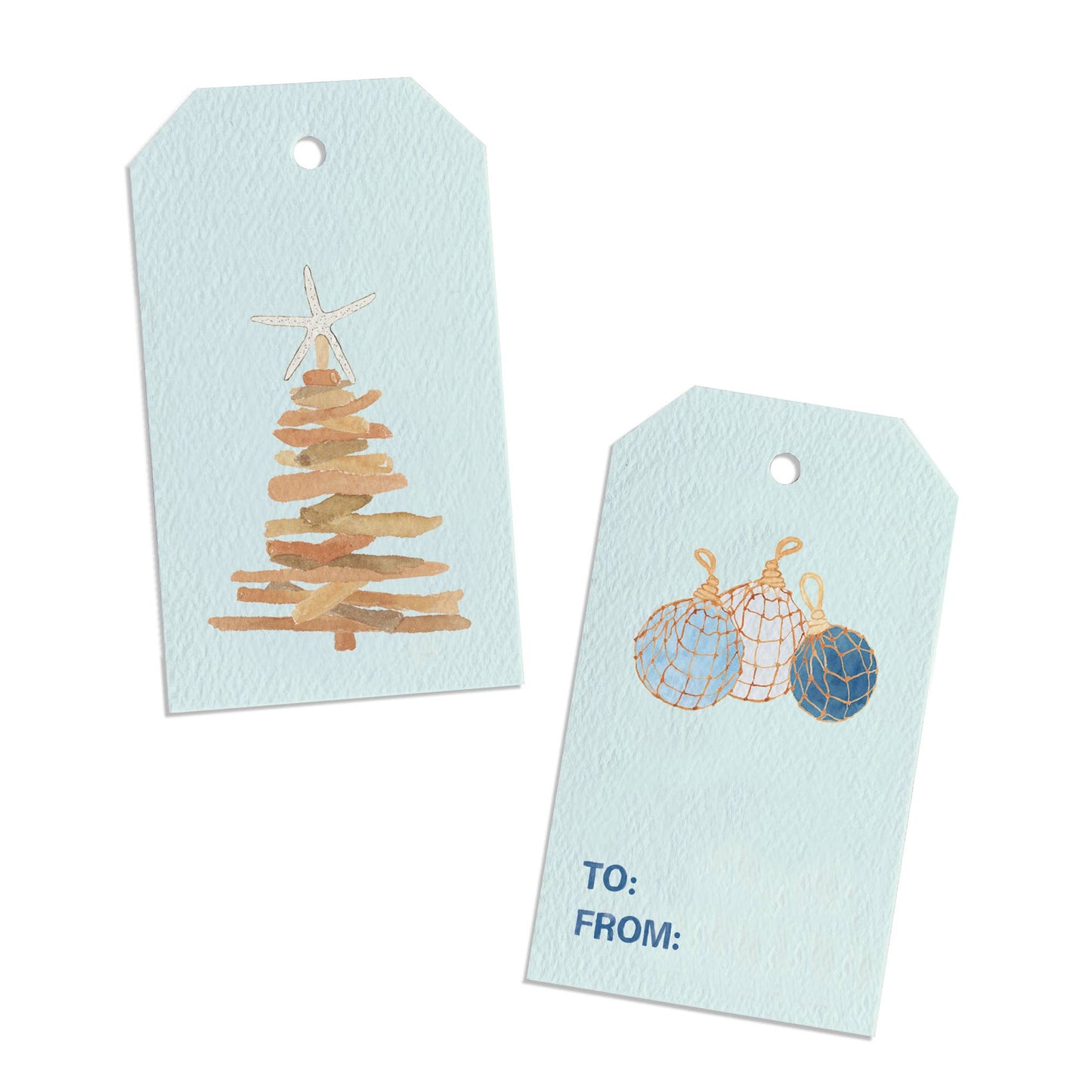 Driftwood Christmas Tree Holiday Gift Tags, Set of 8 - kennedy and co