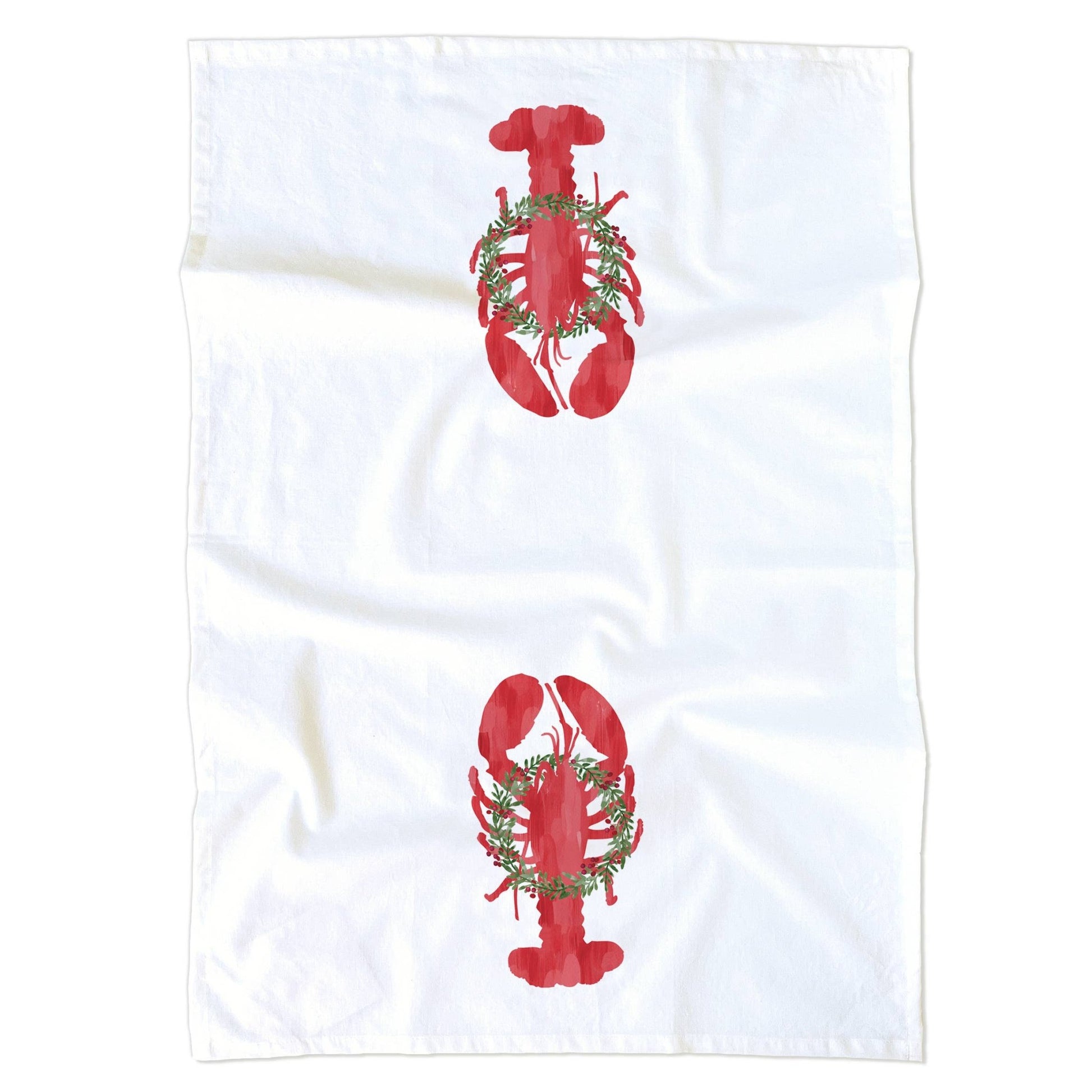 Holiday Lobster Kitchen Tea Towel | Lobster Kitchen Towel - kennedy and co