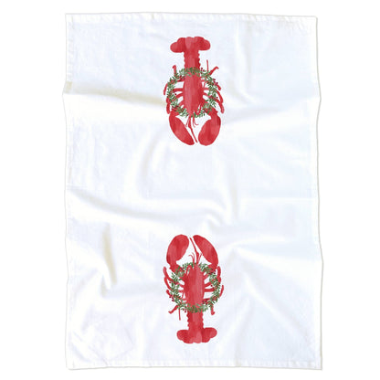 Holiday Lobster Kitchen Tea Towel | Lobster Kitchen Towel - kennedy and co