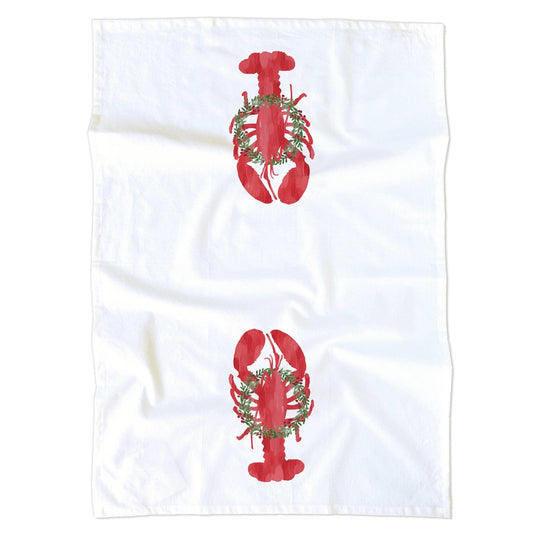 Holiday Lobster Kitchen Tea Towel | Lobster Kitchen Towel - kennedy and co
