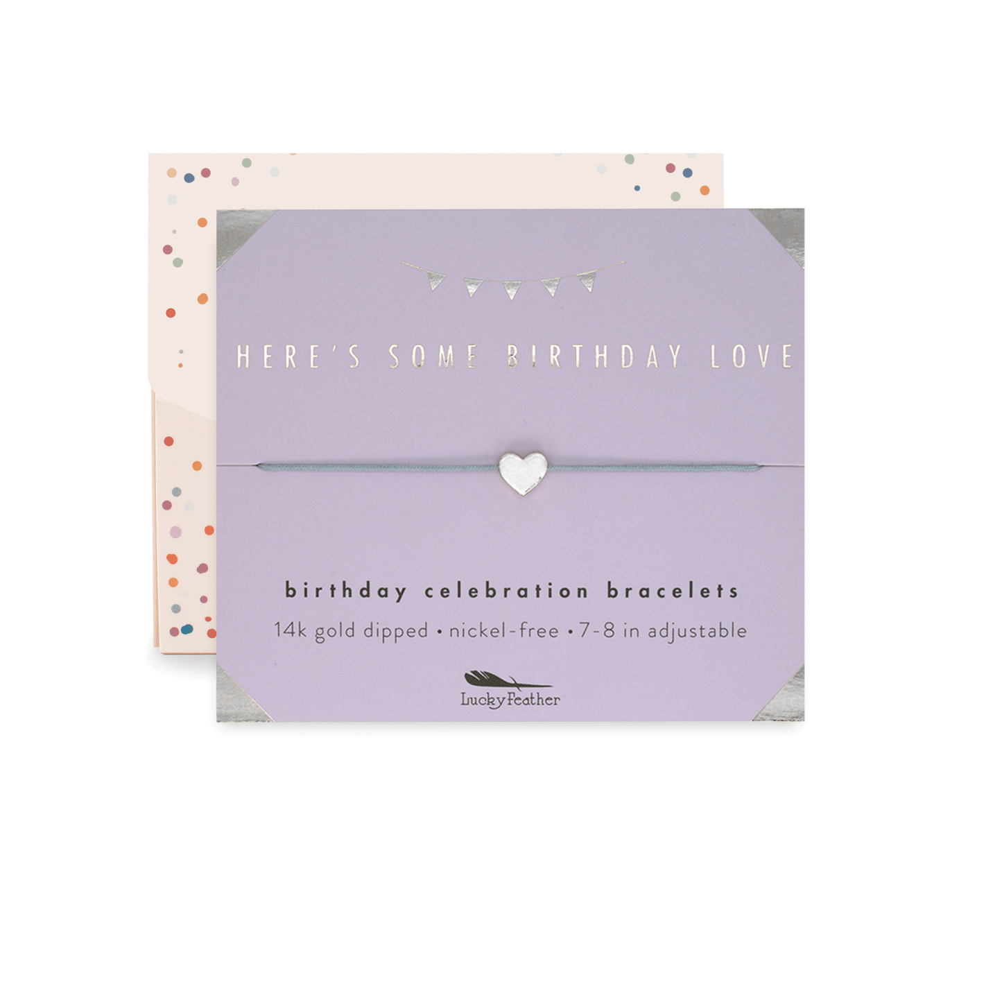 Birthday Bracelet + Envelope - 'Here's Some Birthday Love!': Yellow Gold - kennedy and co