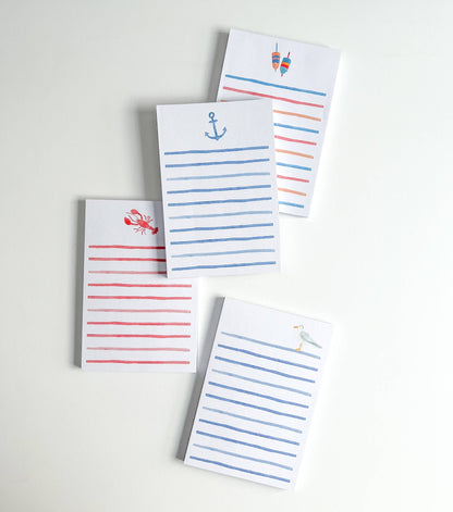 Watercolor Lobster Notepad | Coastal Watercolor Notepad - kennedy and co