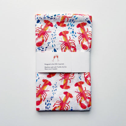 Lobster Kitchen Towel | Coastal Tea Towel - kennedy and co