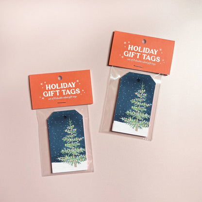 Whimsical Christmas Tree Holiday Gift Tags, Set of 8 - kennedy and co