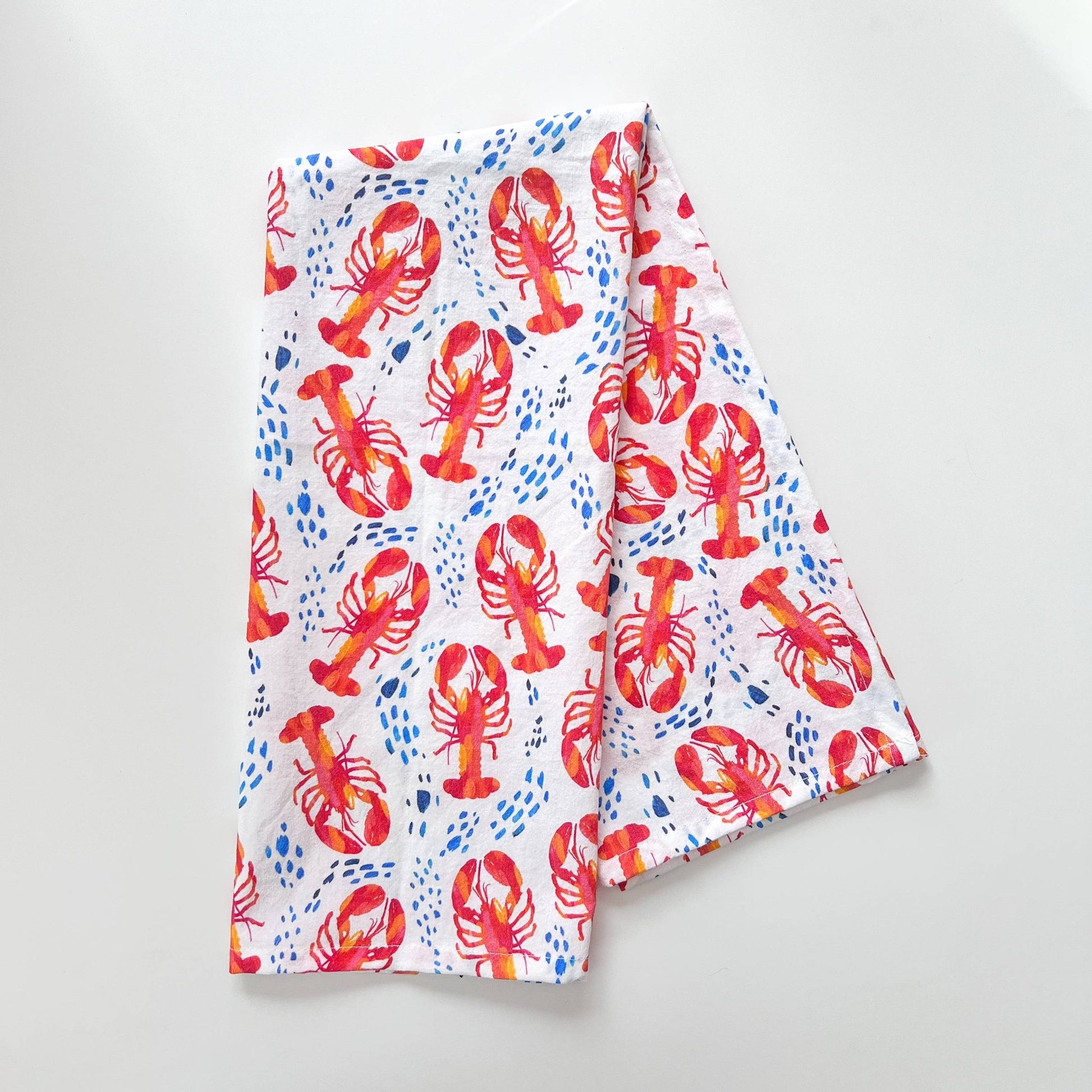 Lobster Kitchen Towel | Coastal Tea Towel - kennedy and co