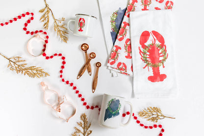 Maine Holiday Kitchen Tea Towel | Maine Kitchen Towel - kennedy and co