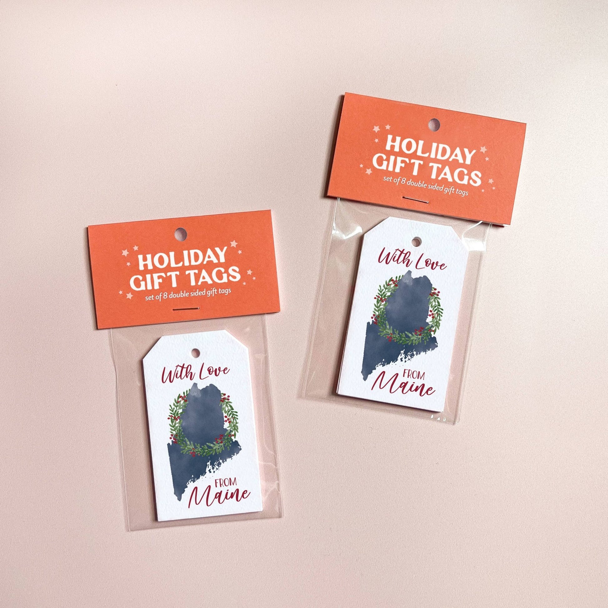 'With Love from Maine' Holiday Gift Tags | Maine Christmas - kennedy and co