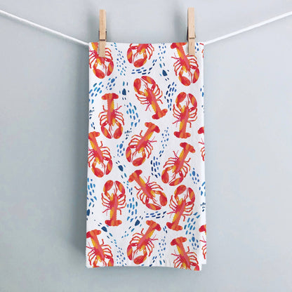 Lobster Kitchen Towel | Coastal Tea Towel - kennedy and co