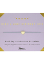 Birthday Bracelet + Envelope - 'Here's Some Birthday Love!': Yellow Gold - kennedy and co