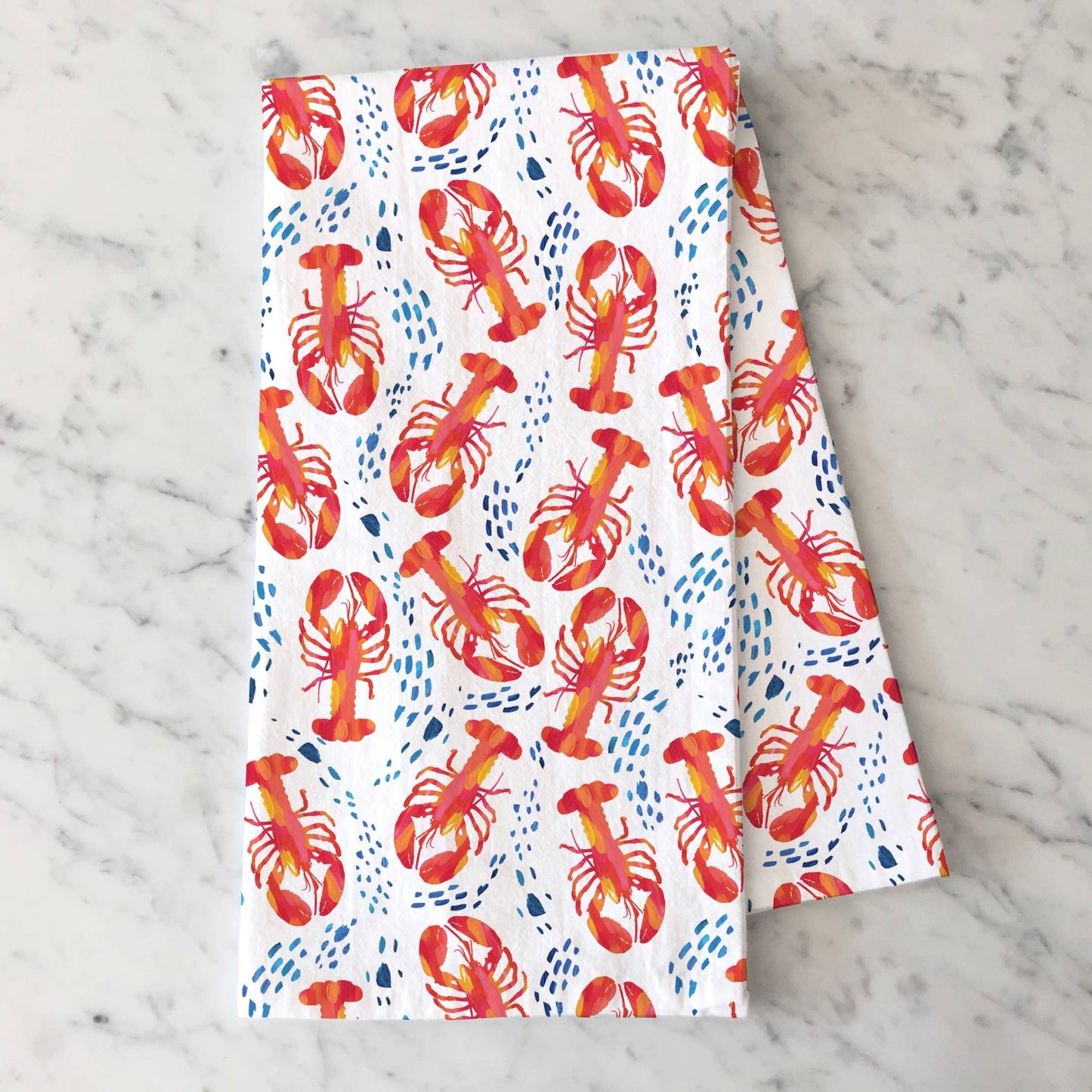 Lobster Kitchen Towel | Coastal Tea Towel - kennedy and co