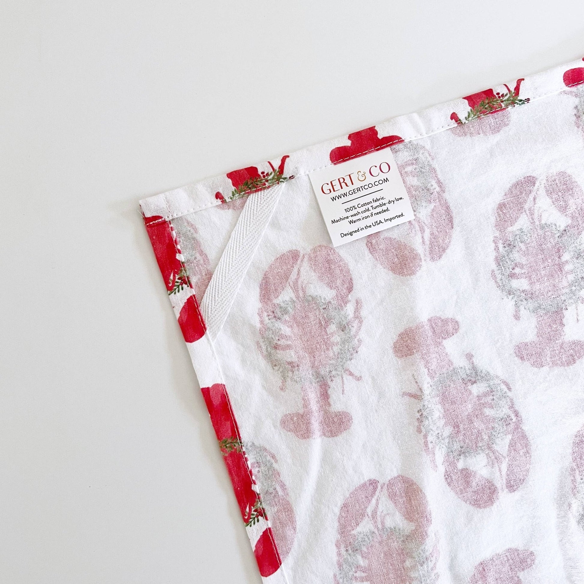 Holiday Lobsters Kitchen Tea Towel | Lobster Dish Towel - kennedy and co